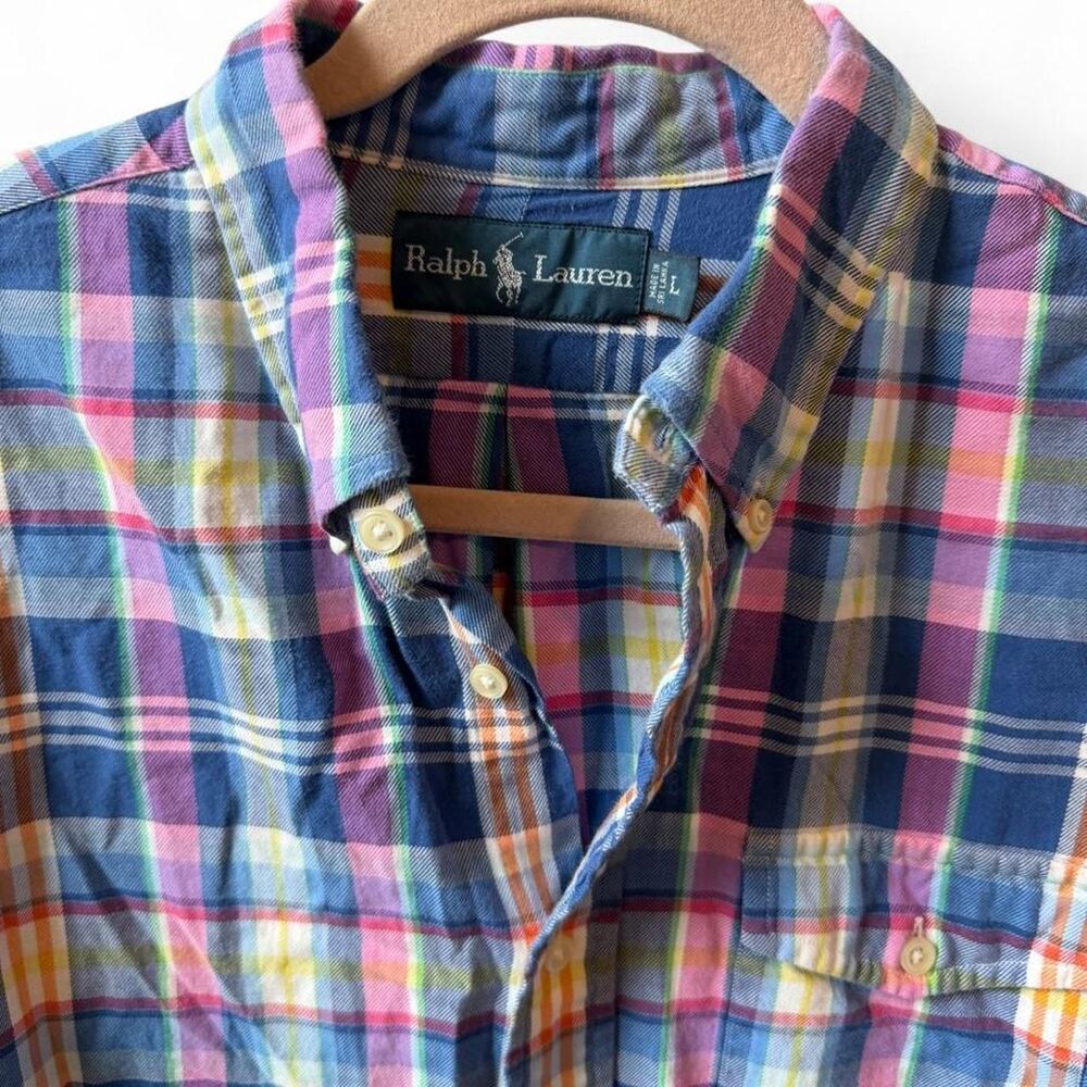 Ralph Lauren Multicolor Plaid Checkered Button up shirt